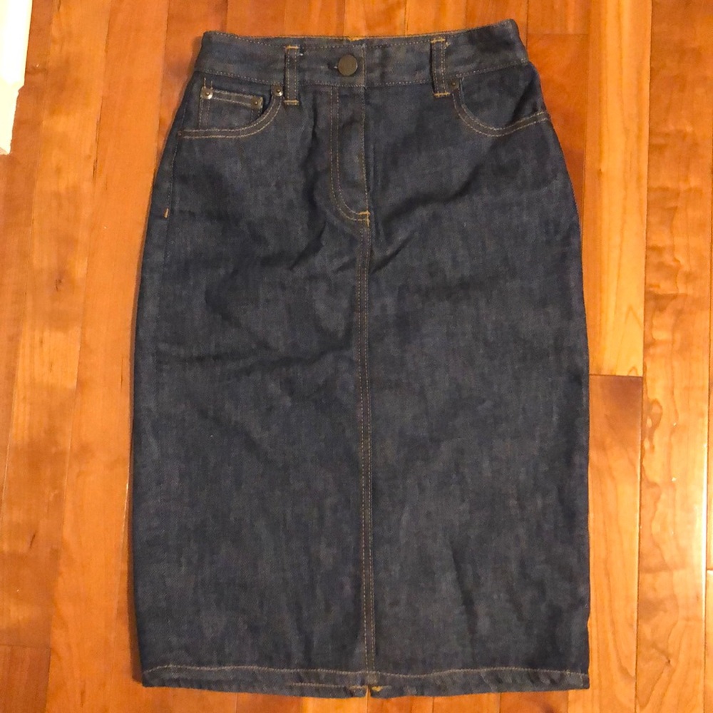 J. Crew pencil denim skirt